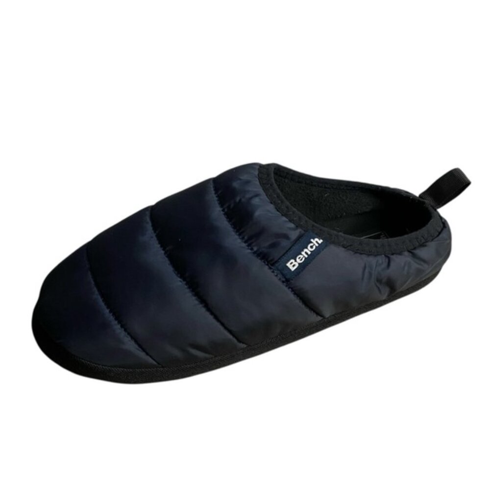 Bench Navy Unisex Puffer Slippers